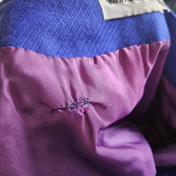 Vintage White Stag 100% Virgin Wool Blue Blazer With Union Tag - Picture 10 of 11